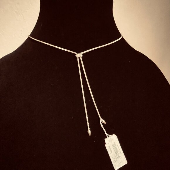 NWT Kendra Skott  slider pendant necklace London blue illusion - Picture 5 of 11